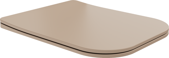 Mexen Teo lėtai nusileidžiantis plonas dangtis, duroplastikas, kapučino matinė - 39840064