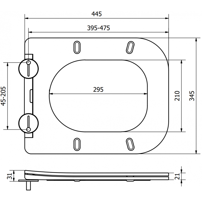 Mexen Teo lėtai nusileidžiantis plonas dangtis, duroplastikas, kapučino matinė - 39840064