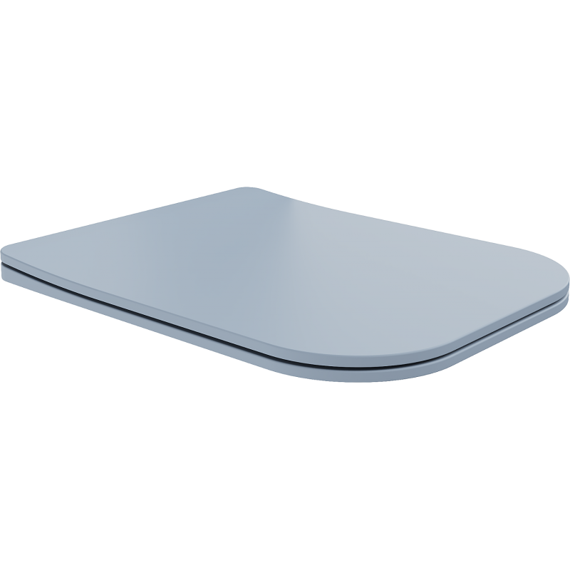 Mexen Teo lėtai nusileidžianti slim sėdynė, duroplastikas, pilka-mėlyna matinė - 39840069