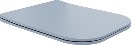 Mexen Teo lėtai nusileidžianti slim sėdynė, duroplastikas, pilka-mėlyna matinė - 39840069