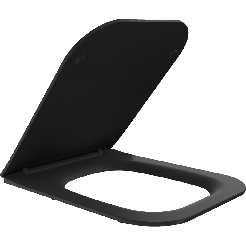 Mexen Madox lėtai nusileidžiantis plonas dangtis, duroplastikas, juodas matinis - 39154085