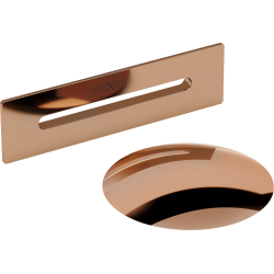 Mexen Uni kamštis su perpylimu laisvai stovinčiai voniai, rožinis auksas - 5100-60