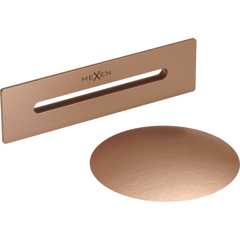 Mexen Uni kamštis su persipylimu laisvai stovinčiai voniai, šepečiu šlifuotas varis - 5100-65