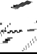 Mexen Fall paslėptas dušo komplektas, juodas - 7602-04-70