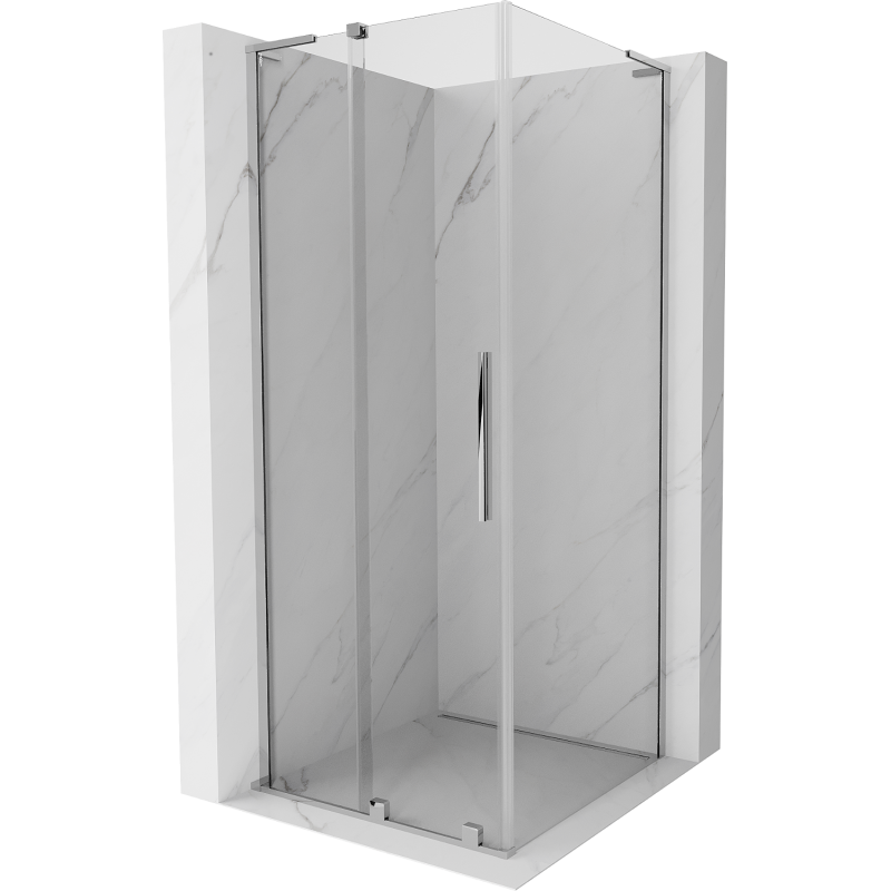 Mexen Velar L stumdomas dušo kabinas 110 x 110 cm, skaidrus, chromas - 871-110-110-03-01