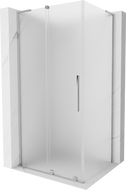 Mexen Velar L stumdomas dušo kabinas 100 x 80 cm, šerkšnas, chromas - 871-100-080-33-01