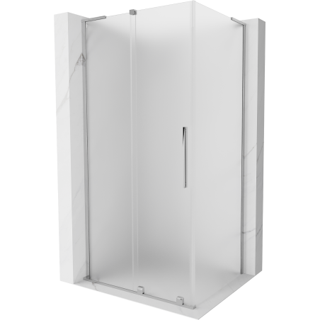 Mexen Velar L stumdomas dušo kabinas 100 x 85 cm, matinė, chromas - 871-100-085-33-01