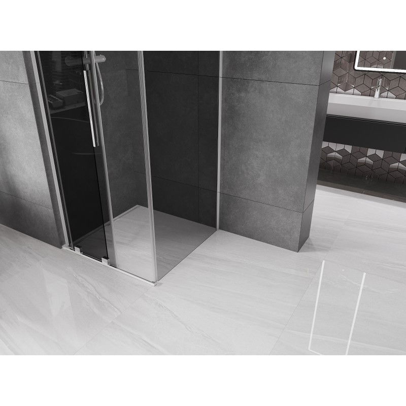 Mexen Velar L stumdoma dušo kabina 100 x 100 cm, grafitas, chromas - 871-100-100-43-01