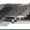 Mexen Velar L stumdomasis dušo kabina 100 x 85 cm, grafitas, chromas - 871-100-085-43-01