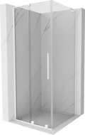 Mexen Velar L slankioji dušo kabina 120 x 120 cm, permatoma, balta - 871-120-120-03-20