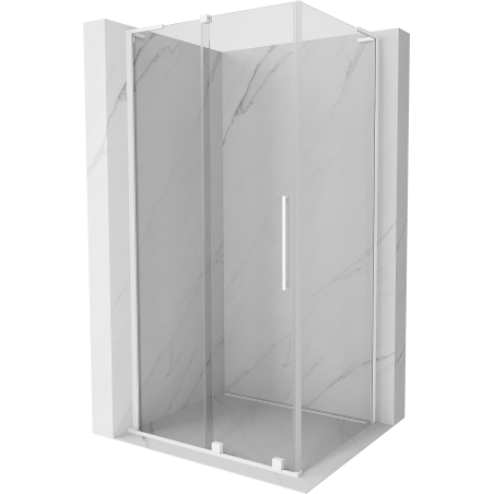 Mexen Velar L stumdomas dušo kabinas 100 x 110 cm, skaidrus, baltas - 871-100-110-03-20