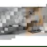 Mexen Rio kvadratinė dušo kabina 90 x 90 cm, Skaidrus, Chromo + dušo padėklas Flat, Juoda - 860-090-090-01-00-4070