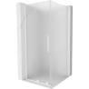 Mexen Velar L stumdomos dušo kabina 100 x 100 cm, matinė, balta - 871-100-100-33-20