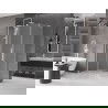 Mexen Velar L stumdomas dušo kabinas 100 x 85 cm, matinė, balta - 871-100-085-33-20