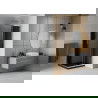 Mexen Rio kvadratinė dušo kabina 80 x 80 cm, grafitas, chromas + plokščias padėklas, juodas - 860-080-080-01-40-4070