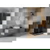 Mexen Rio kvadratinė dušo kabina 90 x 90 cm, grafitas, chromas + plokščias dušo padėklas, juodas - 860-090-090-01-40-4070