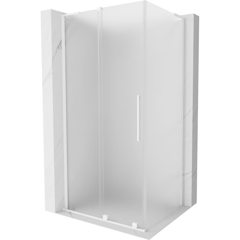 Mexen Velar L 120 x 80 cm stumdomas dušo kabinas, matinis, baltas - 871-120-080-33-20