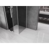 Mexen Velar L 90 x 90 cm slankiojamoji dušo kabina, grafito, balta - 871-090-090-43-20