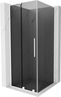 Mexen Velar L stumdomas dušo kabina 120 x 120 cm, grafitas, balta - 871-120-120-43-20