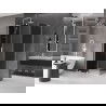Mexen Velar L stumdomas dušo kabinas 90 x 80 cm, grafitas, balta - 871-090-080-43-20