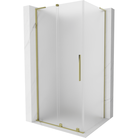 Mexen Velar L stumdomosios dušo durys 100 x 85 cm, matinės, auksas - 871-100-085-33-50
