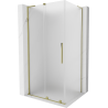 Mexen Velar L stumdomosios dušo durys 100 x 85 cm, matinės, auksas - 871-100-085-33-50