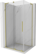 Mexen Velar L stumdoma dušo kabina 90 x 70 cm, skaidrus, šlifuotas auksas - 871-090-070-03-55