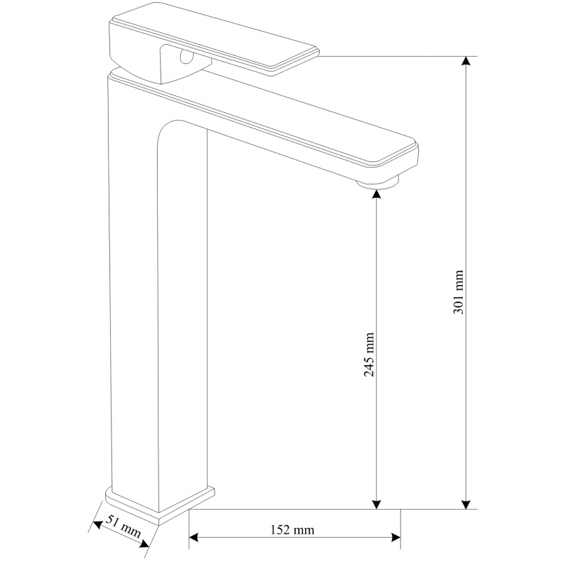 Mexen Mino R72 vonios komplektas, juodas - 72413R72-70