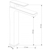 Mexen Mino R72 vonios komplektas, juodas - 72413R72-70