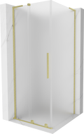 Mexen Velar L slankiojančioji dušo kabina 100 x 100 cm, matinė, aukso spalvos šlifuotas - 871-100-100-33-55