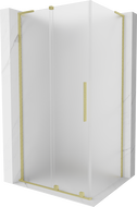 Mexen Velar L stumdomas dušo kabinas 100 x 75 cm, matinatas, auksinis šveistas - 871-100-075-33-55