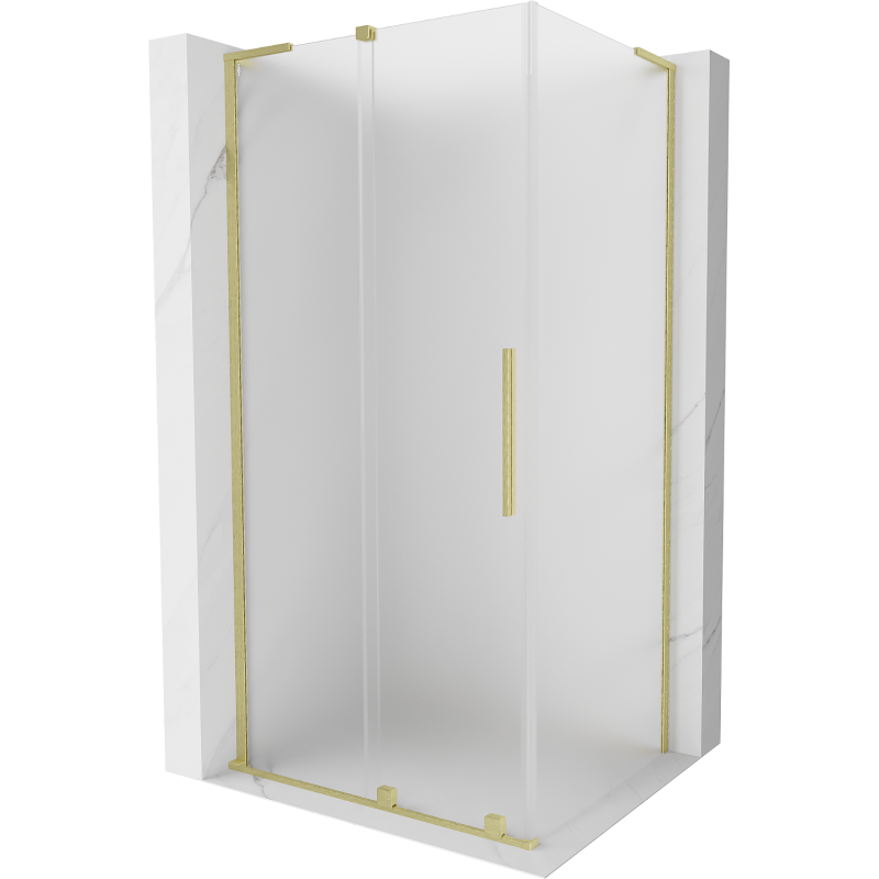 Mexen Velar L slankiojamos durys 110 x 85 cm, matinės, šlifuotas auksas - 871-110-085-33-55