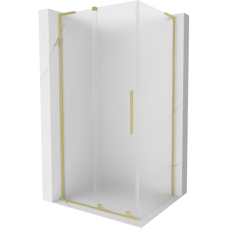 Mexen Velar L slankiojamos durys 110 x 85 cm, matinės, šlifuotas auksas - 871-110-085-33-55