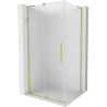 Mexen Velar L slankiojamos durys 110 x 85 cm, matinės, šlifuotas auksas - 871-110-085-33-55