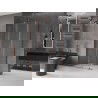 Mexen Velar L stumdomas dušo kabinas 100 x 85 cm, skaidrus, rožinis auksas - 871-100-085-03-60