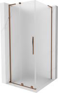 Mexen Velar L stumdomos dušo kabina 120 x 120 cm, matinė, rožinis auksas - 871-120-120-33-60