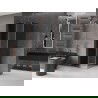 Mexen Velar L stumdomas dušo kabina 120 x 120 cm, grafitas, rožinis auksas - 871-120-120-43-60