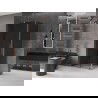 Mexen Velar L stumdomosios dušo kabinos 100 x 85 cm, grafitas, rožinis auksas - 871-100-085-43-60
