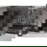 Mexen Velar L stumdomosios dušo kabinos 100 x 85 cm, grafitas, rožinis auksas - 871-100-085-43-60