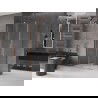 Mexen Velar L stumdomos dušo durys 100 x 85 cm, skaidrios, šlifuota varis - 871-100-085-03-65