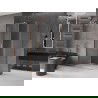 Mexen Velar L stumdomos dušo durys 100 x 85 cm, skaidrios, šlifuota varis - 871-100-085-03-65