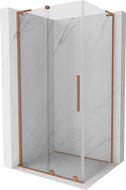 Mexen Velar L pertinis dušo kabina 110 x 80 cm, skaidri, šlifuota vario spalva - 871-110-080-03-65