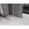 Mexen Velar L slankiojančioji dušo kabina 120 x 70 cm, skaidri, šlifuota vario spalva - 871-120-070-03-65