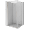 Mexen Velar L stumdomas dušo kabinas 100 x 85 cm, skaidrus, šlifuotas nikelis - 871-100-085-03-97