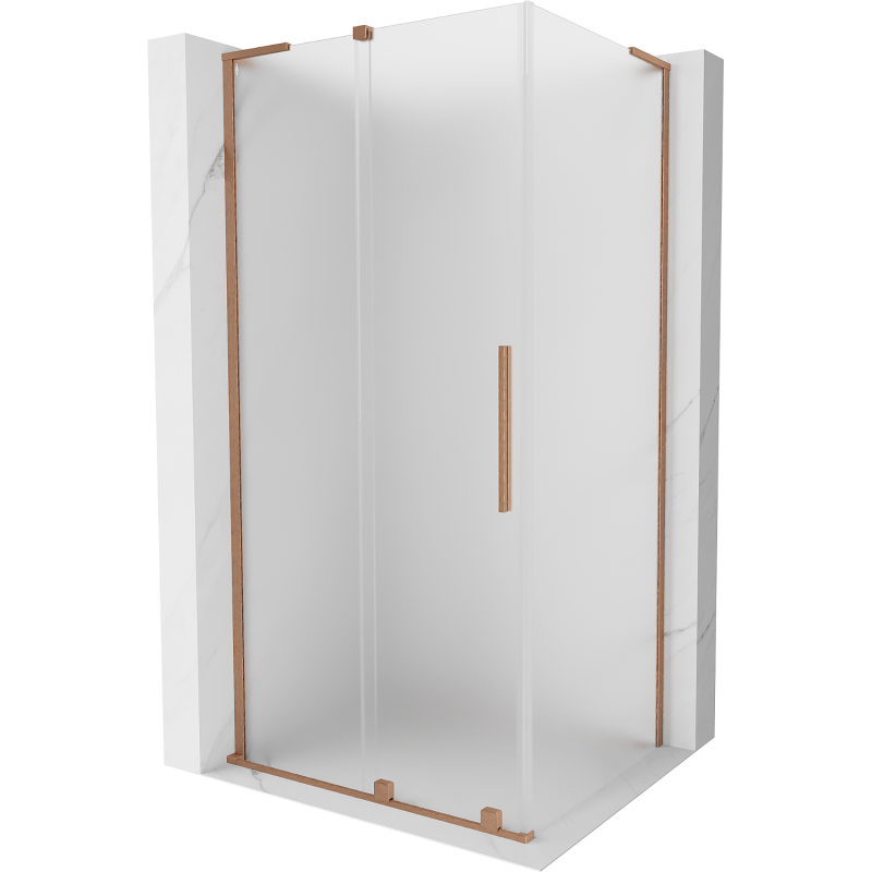 Mexen Velar L stumdomos dušo kabinos 90 x 70 cm, matinė, šlifuotas varis - 871-090-070-33-65
