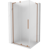 Mexen Velar L stumdomos dušo kabinos 90 x 70 cm, matinė, šlifuotas varis - 871-090-070-33-65