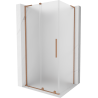 Mexen Velar L stumdomas dušo kabinas 100 x 110 cm, matinė, šlifuotas varis - 871-100-110-33-65