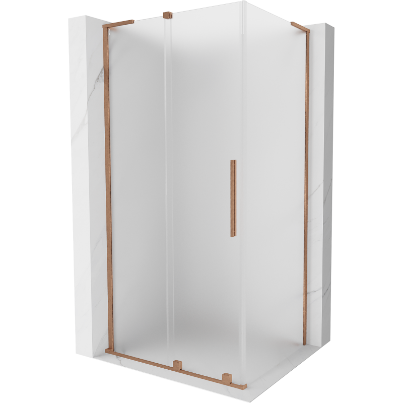 Mexen Velar L stumdomas dušo kabinas 120 x 85 cm, matinė, šlifuotas varis - 871-120-085-33-65