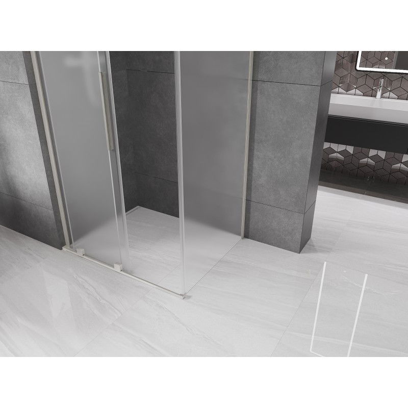 Mexen Velar L stumdomas dušo kabinas 120 x 70 cm, matinė, šlifuotas nikelis - 871-120-070-33-97
