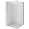 Mexen Velar L stumiama dušo kabina 120 x 110 cm, matinė, šlifuotas nikelis - 871-120-110-33-97
